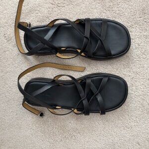 Madewell Sabina Flatform Sandals - Size 8 - Black
